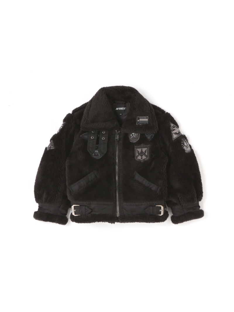 《KIDS / キッズ》RETORO BOA B-3 TOPGUN / レトロボア B-3 トップガン / AVIREX / アヴィレックス AVIREX アヴィレックス ジャケット・アウター 上衣・前掛け ベージュ 黒いこと【貨物輸送無料】[ Fashion]