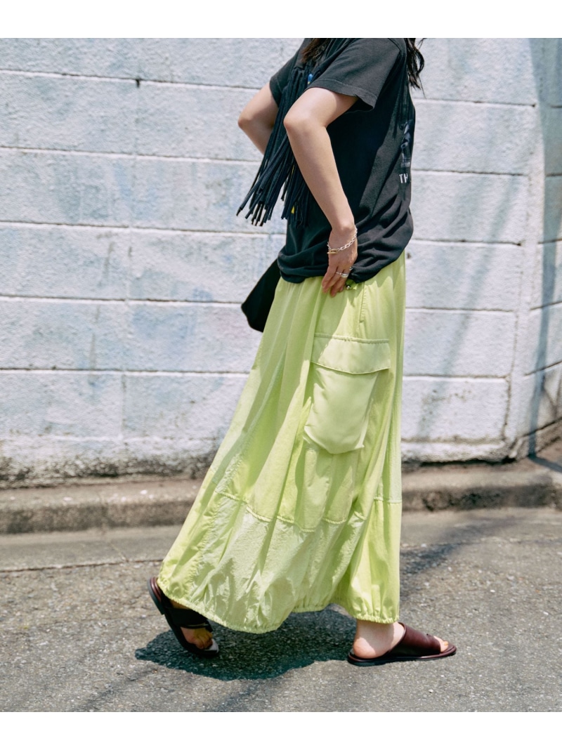AULA AILA(アウラ アイラ)別注COCOON LAYERED SKIRT B'2nd ビーセカンド パンツ ジーンズ・デニムパンツ イエロー ブラック【送料無料】[ Fashion]｜US ONLINE STORE 15,620円