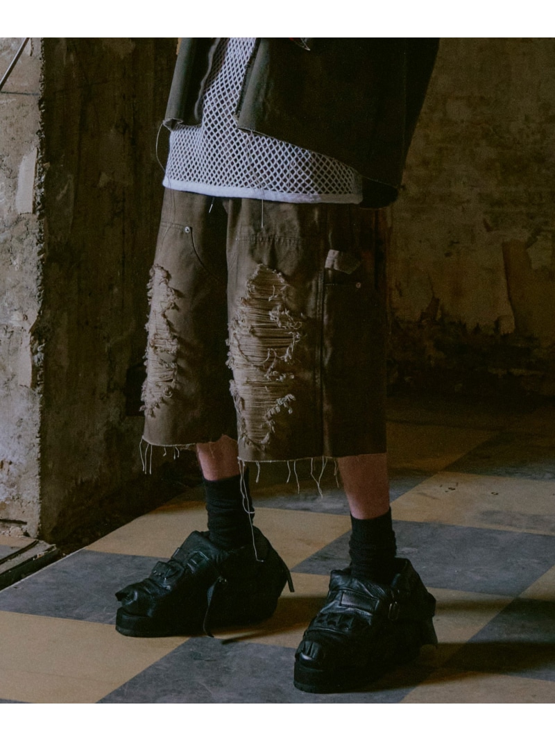 FR(13)NDS/フレンズ/DOUBLE KNEE SHORTS ROYAL FLASH ロイヤルフラッシュ パンツ その他のパンツ グレー ブラック ブルー【送料無料】[ Fashion]