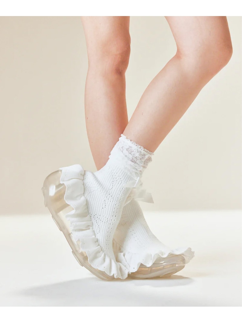 JennyFax/ジェニーファックス/RUFFLE MOON LHP エルエイチピー シューズ・靴 スニーカー ホワイト【送料無料】[ Fashion]｜US ONLINE STORE