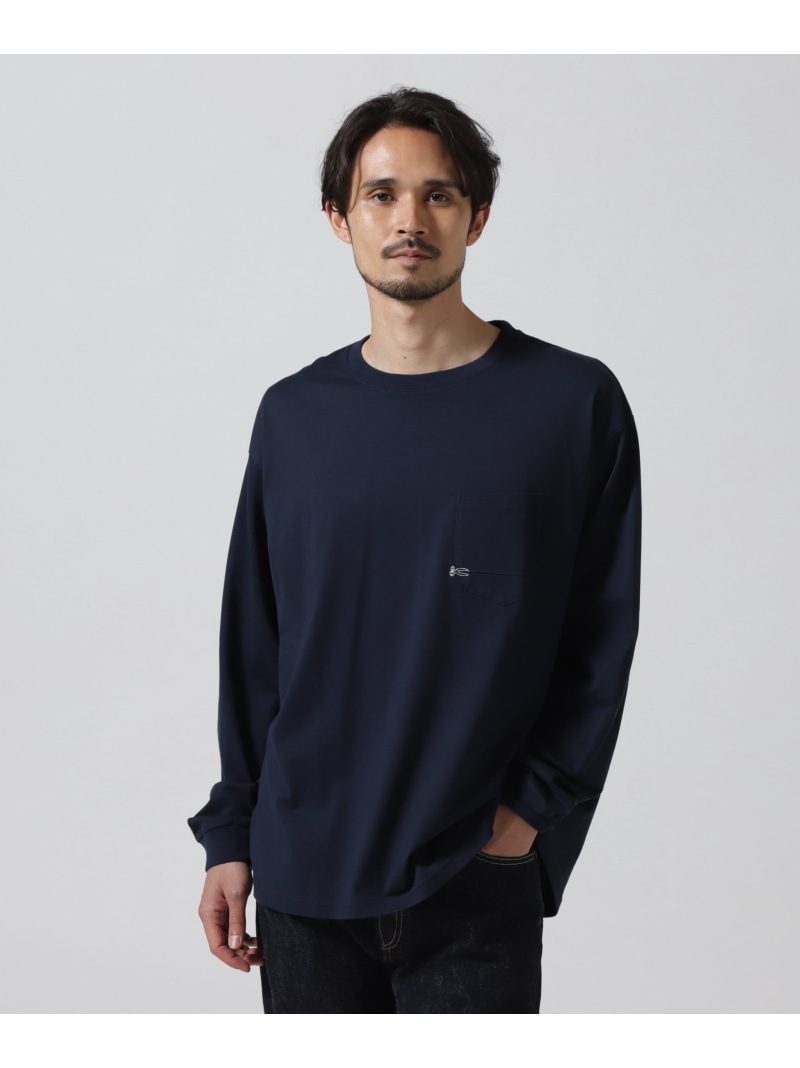 DENHAM/デンハム/7 POCKET LS TEE ROYAL FLASH ロイヤルフラッシュ トップス カットソー・Tシャツ ブラック ネイビー グレー ホワイト【送料無料】[ Fashion]