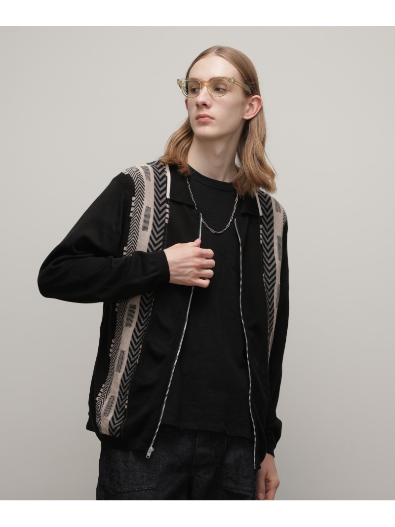 SCHOTT BROS. ブラックカーディガン セットアップ　上XL下L Schott N.Y.C カーディガン Schott/ショット/LS KNIT CARDIGAN