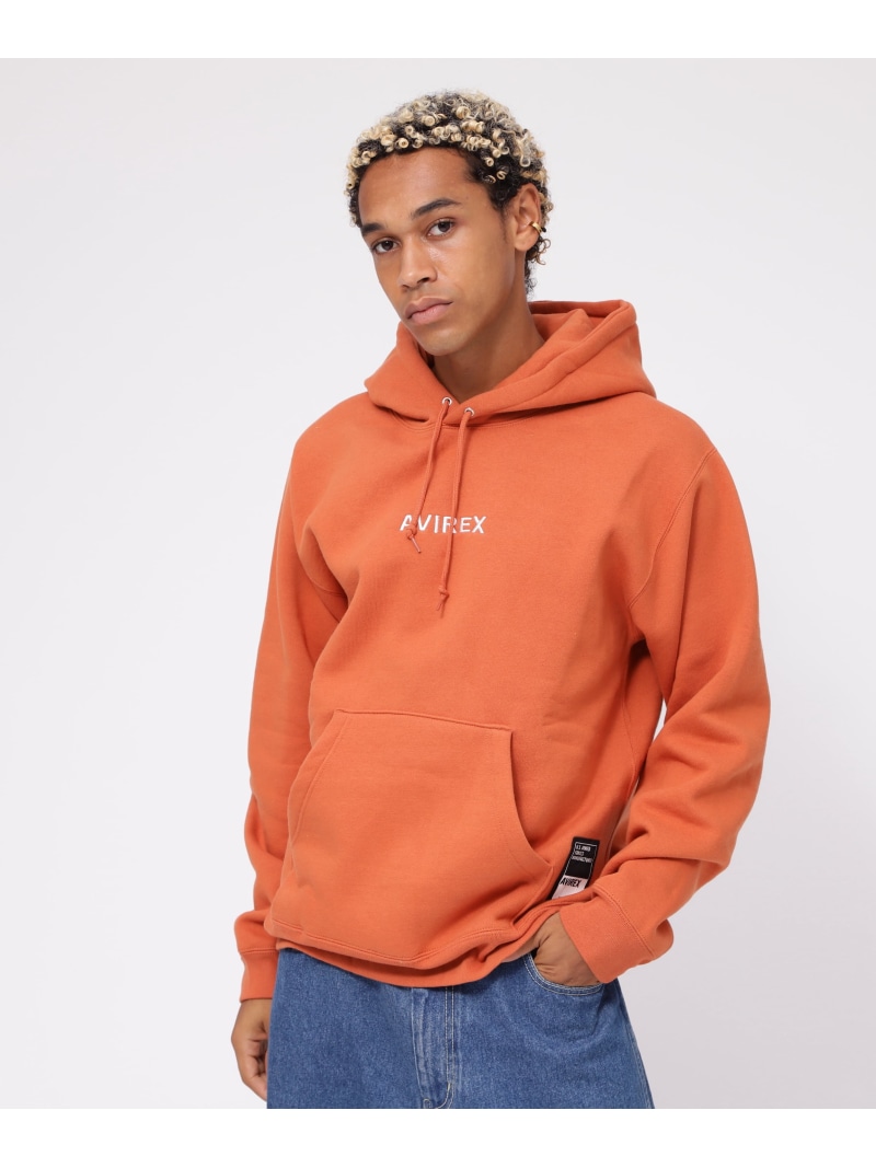 《WEB&DEPOT限定》A STAR PULL PARKA AVIREX アヴィレックス トップス パーカー・フーディー イエロー オレンジ ブラウン ベージュ グリーン グレー ブラック【送料無料】[ Fashion]｜US ONLINE STORE