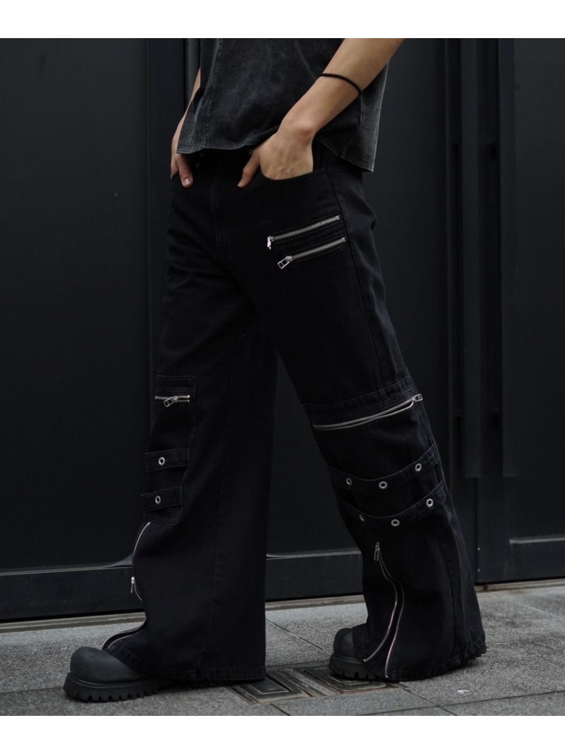【SALE／30%OFF】FR(13)NDS/フレンズ/ハトメループ フレアデニム ROYAL FLASH ロイヤルフラッシュ パンツ その他のパンツ ブラック【RBA_E】【送料無料】[ Fashion]｜US ONLINE STORE