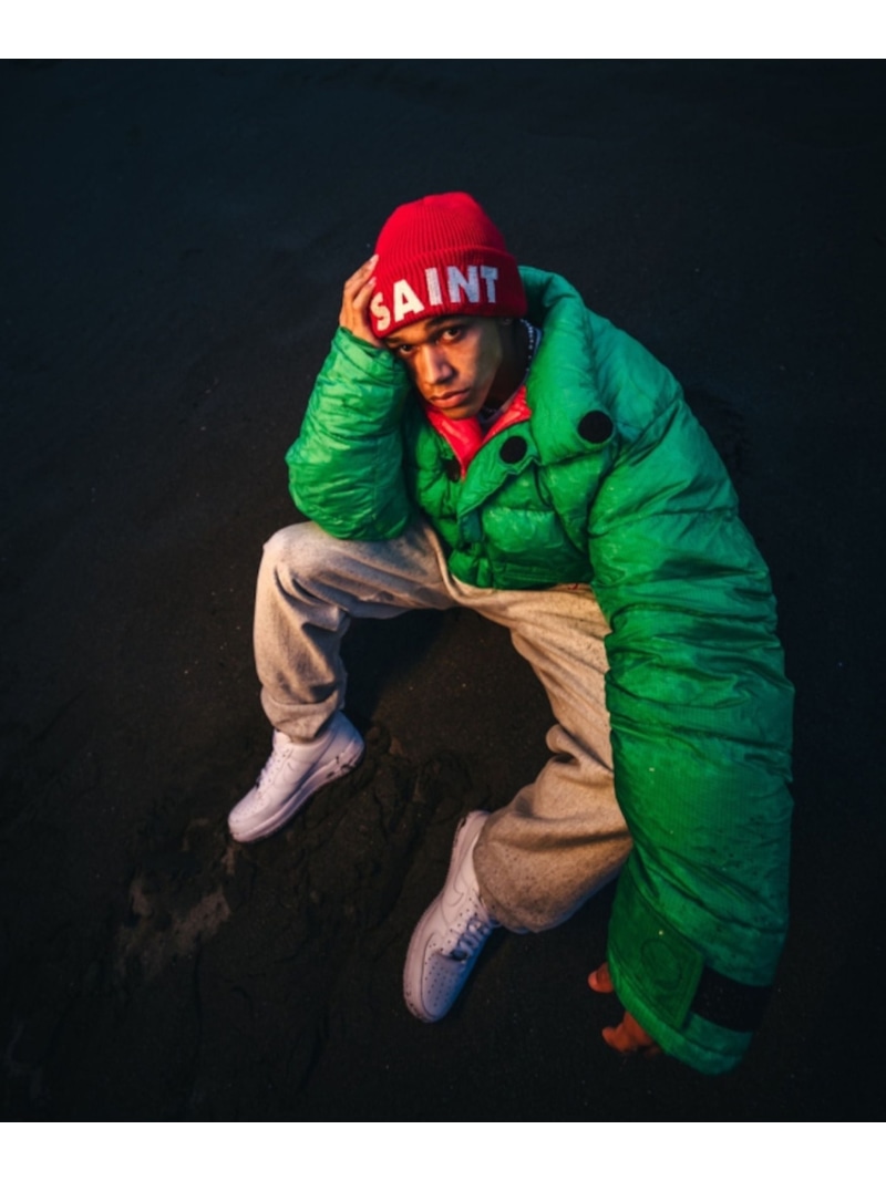 SAINT MICHAEL/セントマイケル/DOWN JACKET/GREEN ROYAL FLASH ロイヤルフラッシュ ジャケット・アウター ダウンジャケット・ダウンベスト グリーン【送料無料】[ Fashion]