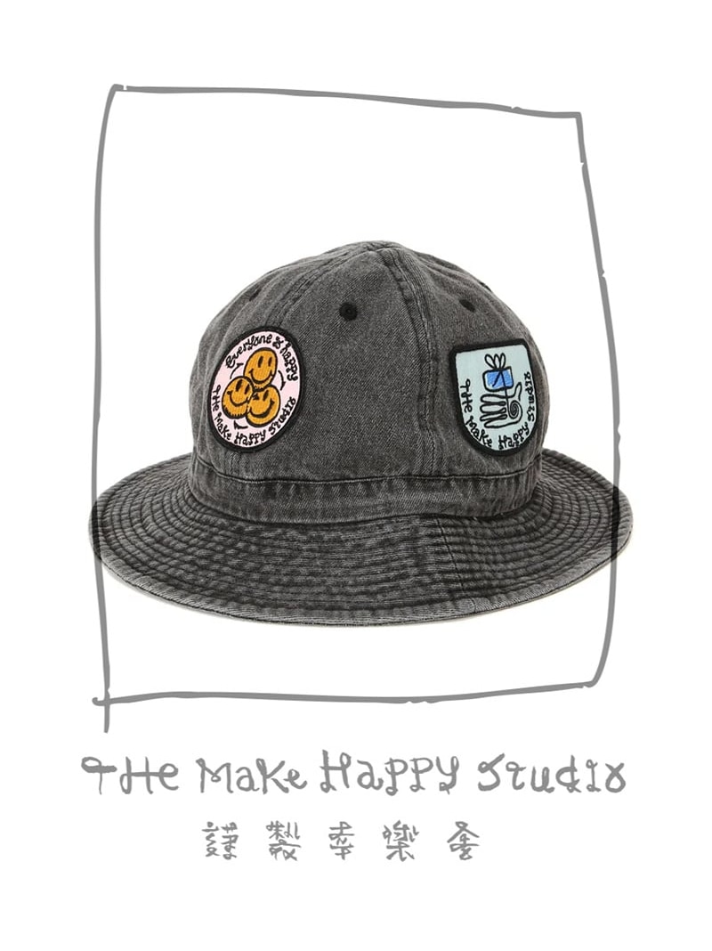 The Make Happy Studio/ザメイクハッピーストゥディオ/IRON PATCH HAT GARDEN TOKYO ガーデン 帽子 その他の帽子 ブラック【送料無料】[ Fashion]
