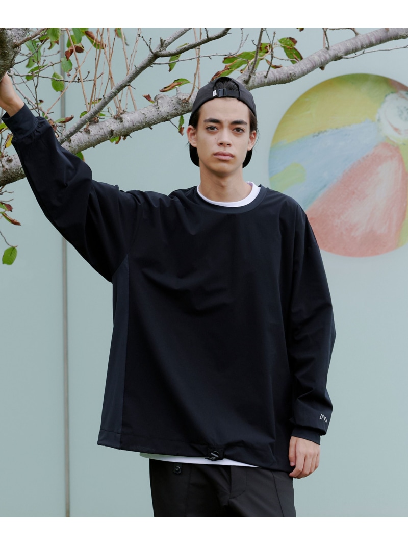【SALE／30%OFF】CMF OUTDOOR GARMENT/シーエムエフ アウトドアガーメント 別注 SIMPLE SLOW DRY TEE L/S BEAVER ビーバー トップス カットソー・プルオーバー 薄墨色 黒いこと【RBA_E】【貨物輸送無料】[ Fashion]