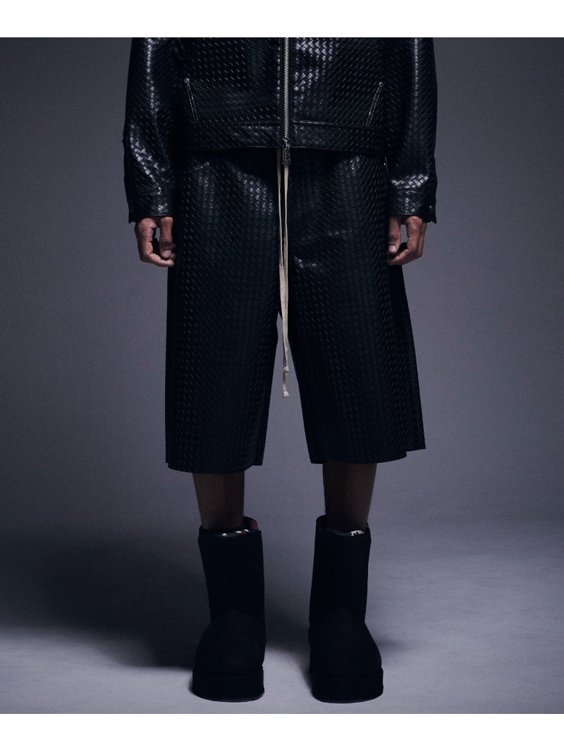 DankeSchon/ダンケシェーン/WOVEN FAUX LEATHER SHORTS LHP エルエイチピー パンツ その他のパンツ ブラック ブラウン【送料無料】[ Fashion]