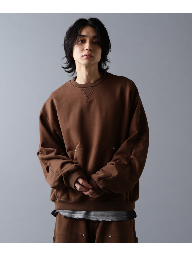 【SALE／50%OFF】DankeSchon/ダンケシェーン/480HW SWEAT CREWNECK LHP エルエイチピー トップス スウェット・トレーナー ブラック ブラウン グレー【RBA_E】【送料無料】[ Fashion]