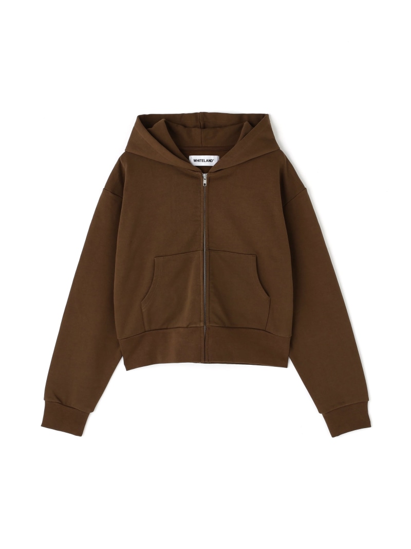 【SALE／30%OFF】WHITELAND/ホワイトランド/ZIP SHORT HOODIE LHP エルエイチピー トップス パーカー・フーディー ブラウン【RBA_E】【送料無料】[ Fashion]