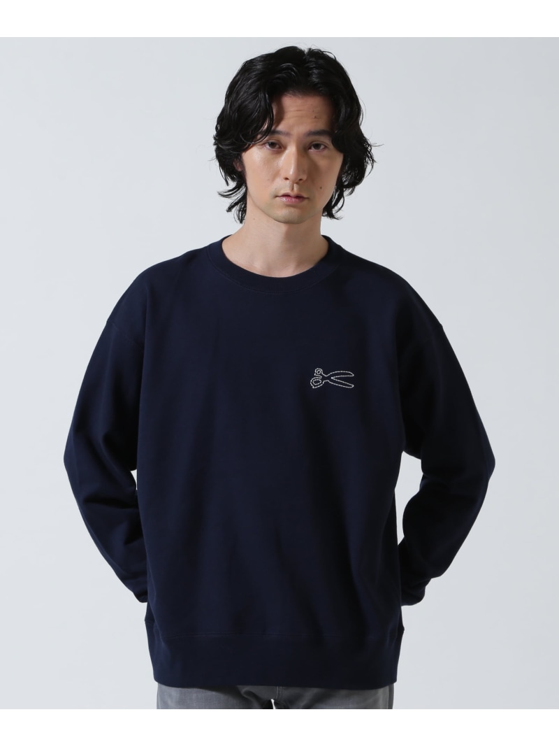 DENHAM/デンハム/CHAIN CREW SWEAT ROYAL FLASH ロイヤルフラッシュ トップス スウェット・トレーナー ネイビー グレー ブラック【送料無料】[ Fashion]