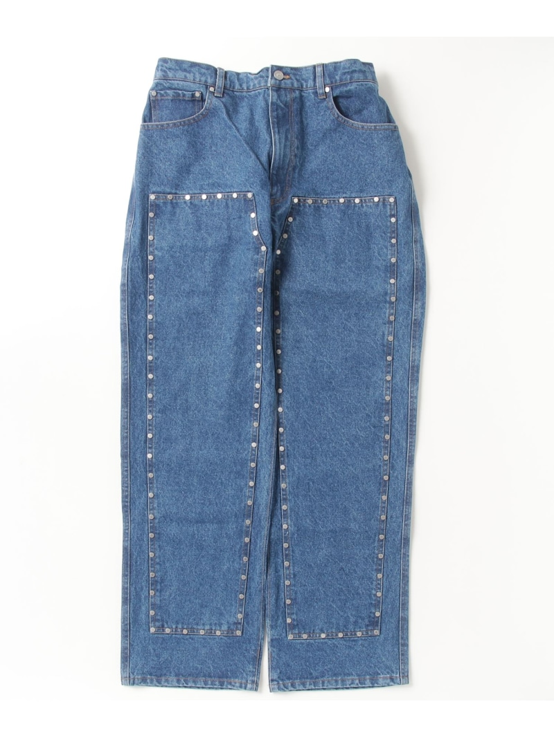 【SALE／50%OFF】AFB/エーエフビー/STRAIGHT DOUBLE KNEE STUDDED PANTS ROYAL FLASH ロイヤルフラッシュ パンツ その他のパンツ ブルー【RBA_E】【送料無料】[ Fashion]｜US ONLINE STORE