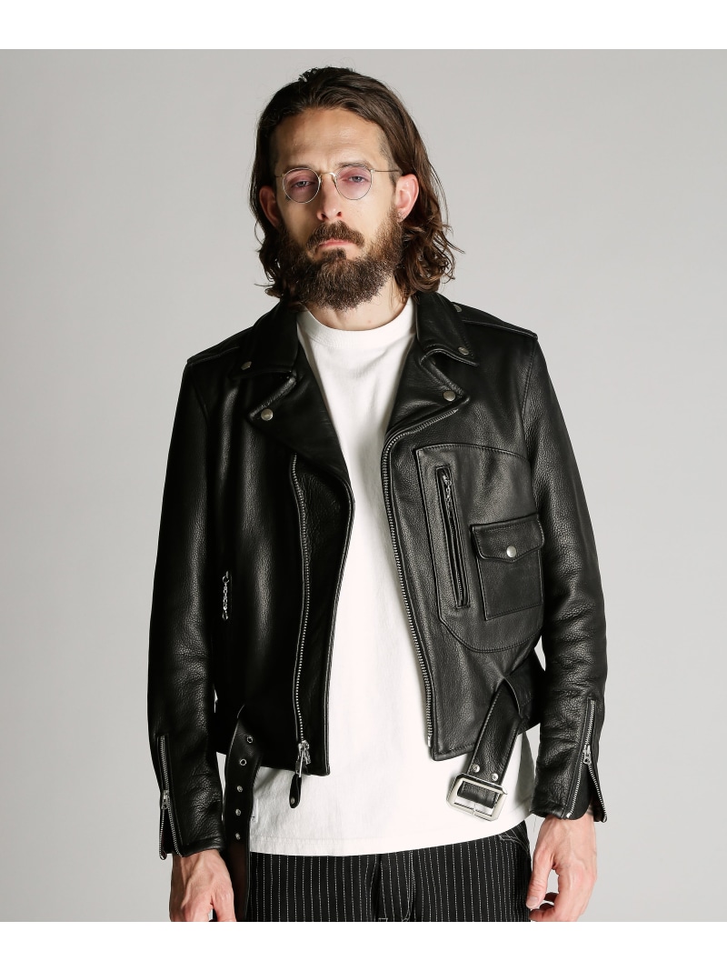 568US VANDALS JACKET/ヴァンダルズ ジャケット Schott ショット ジャケット・アウター ライダースジャケット ブラック【送料無料】[ Fashion]