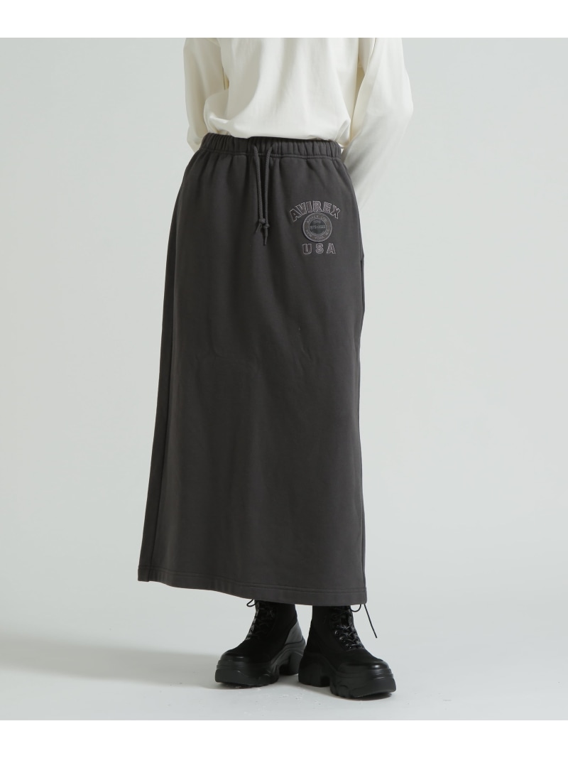 AVIREX 50th VARSITY SKIRT/バーシティースカート AVIREX アヴィレックス スカート その他のスカート ホワイト グレー【送料無料】[ Fashion]