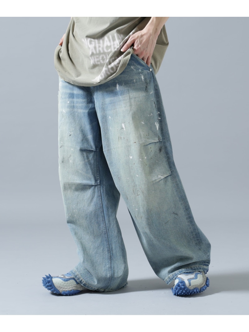 DankeSchon/ダンケシェーン/12oz BAGGY JEANS/PAINT LHP エルエイチピー パンツ その他のパンツ ブルー【送料無料】[ Fashion]｜US ONLINE STORE
