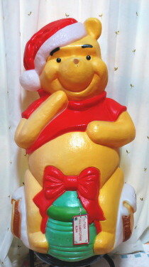 訳あり くまのプーさん クリスマス ディスプレイ 特大