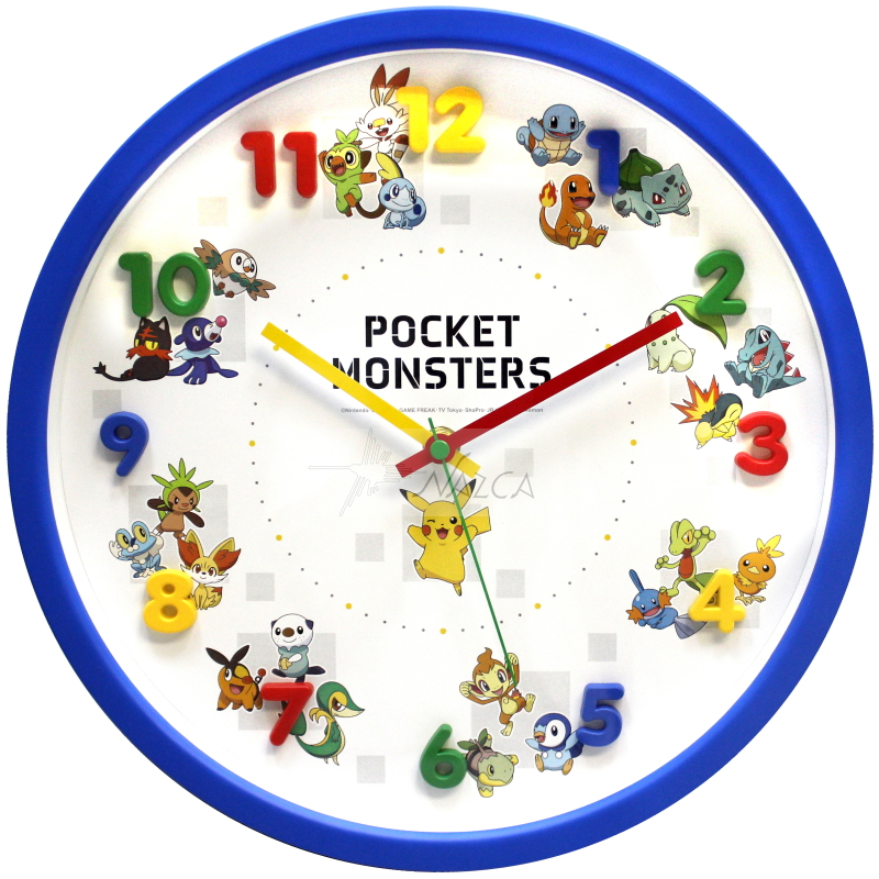楽天市場 ポケットモンスター アイコンウォールクロック ポケモン ゲーム ピカチュウ アニメ 掛け時計 クロック 置き時計 時計 グッズ かわいい ａｏｉデパート