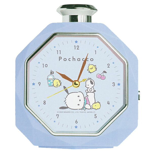 サンリオ 時計 目覚まし時計 パフューム型クロック ポチャッコ ギフト ラッピング プレゼント 子供部屋 クラックス スヌーズ機能 高品質