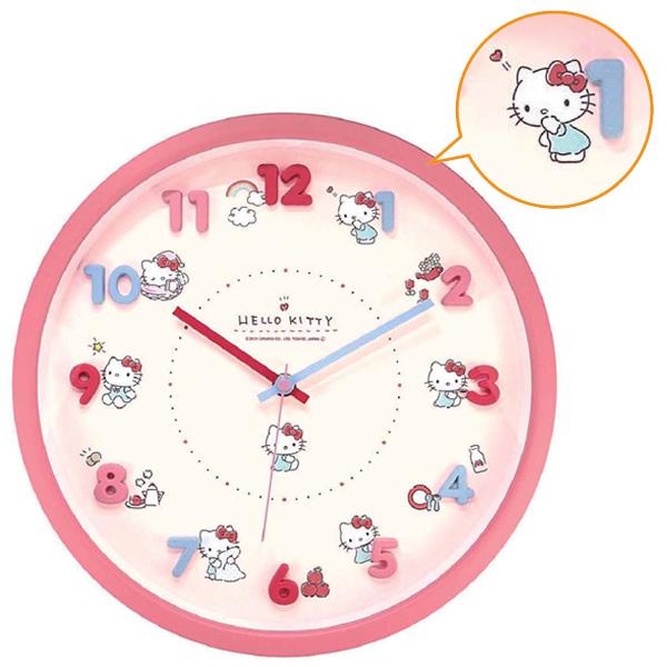 楽天市場】ハローキティ 壁掛け時計 時計 ◇送料無料◇ 子供部屋