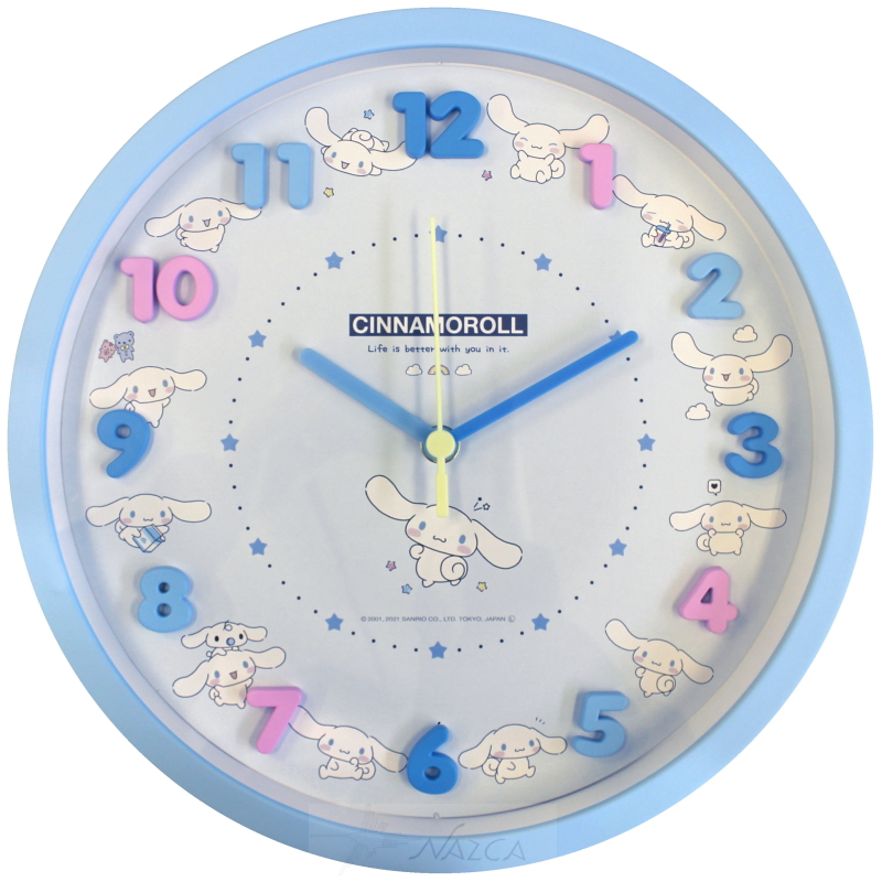 楽天市場】サンリオ シナモロール 時計 壁掛け時計 アイコンウォール 