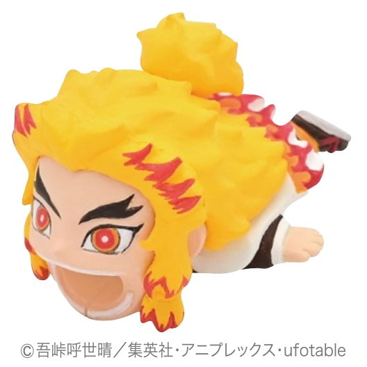 煉獄杏寿郎 ケーブルアクセ メール便なら 2で全国へ Iphone 杏寿郎 ケーブルバイト アイフォン 無限列車編 煉獄 携帯アクセサリー 鬼 滅の刃