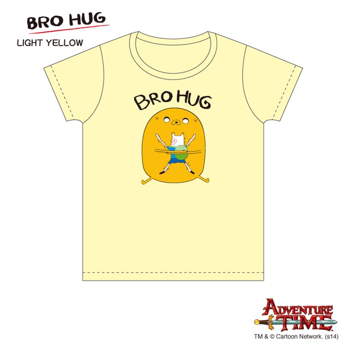 Tシャツ キッズ（140cm） ブロハグ（ライトイエロー） /アドベンチャータイム　Adventure Time画像