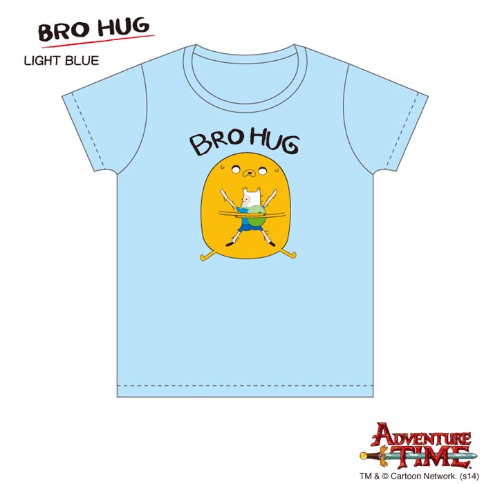 Tシャツ キッズ（140cm） ブロハグ（ライトブルー） /アドベンチャータイム　Adventure Time画像
