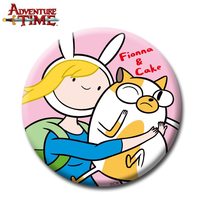 缶バッチ/フィオナ＆ケイク(75mm) /アドベンチャータイム　Adventure Time画像