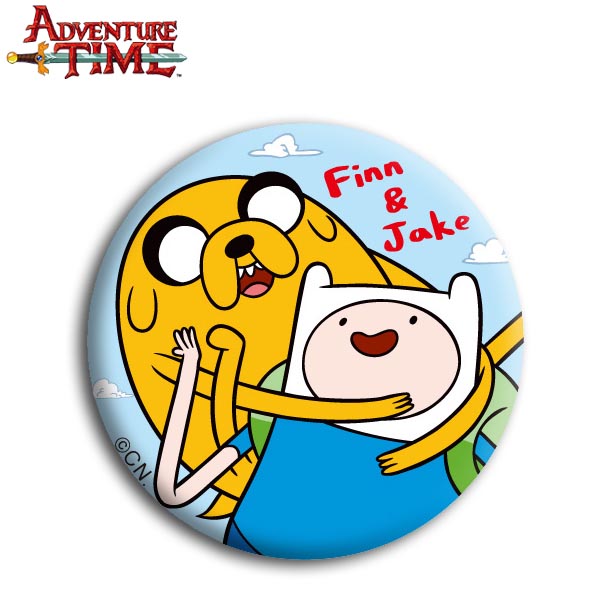 缶バッチ/フィン＆ジェイク(37mm) /アドベンチャータイム　Adventure Time画像