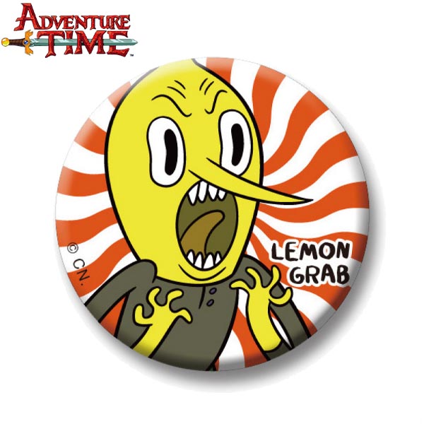 缶バッチ/レモングラブA(37mm) /アドベンチャータイム　Adventure Time画像