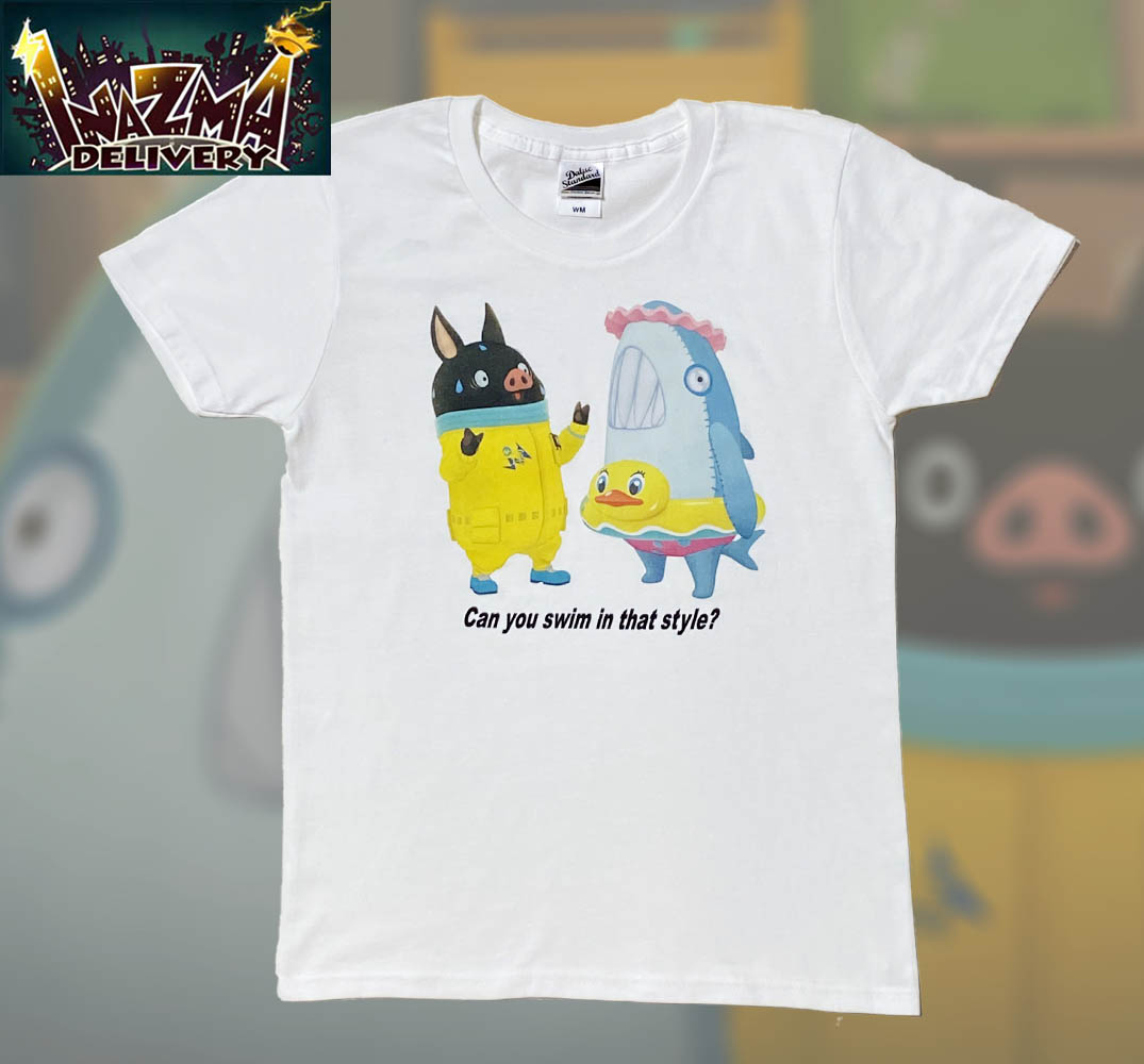 楽天市場 メンズ M イナズマデリバリーtシャツ スイマー バイザウェイ サメ ホワイト ヘミングウェイ ブタ キャラクターtシャツ 子供用リュック Buyersnetclub