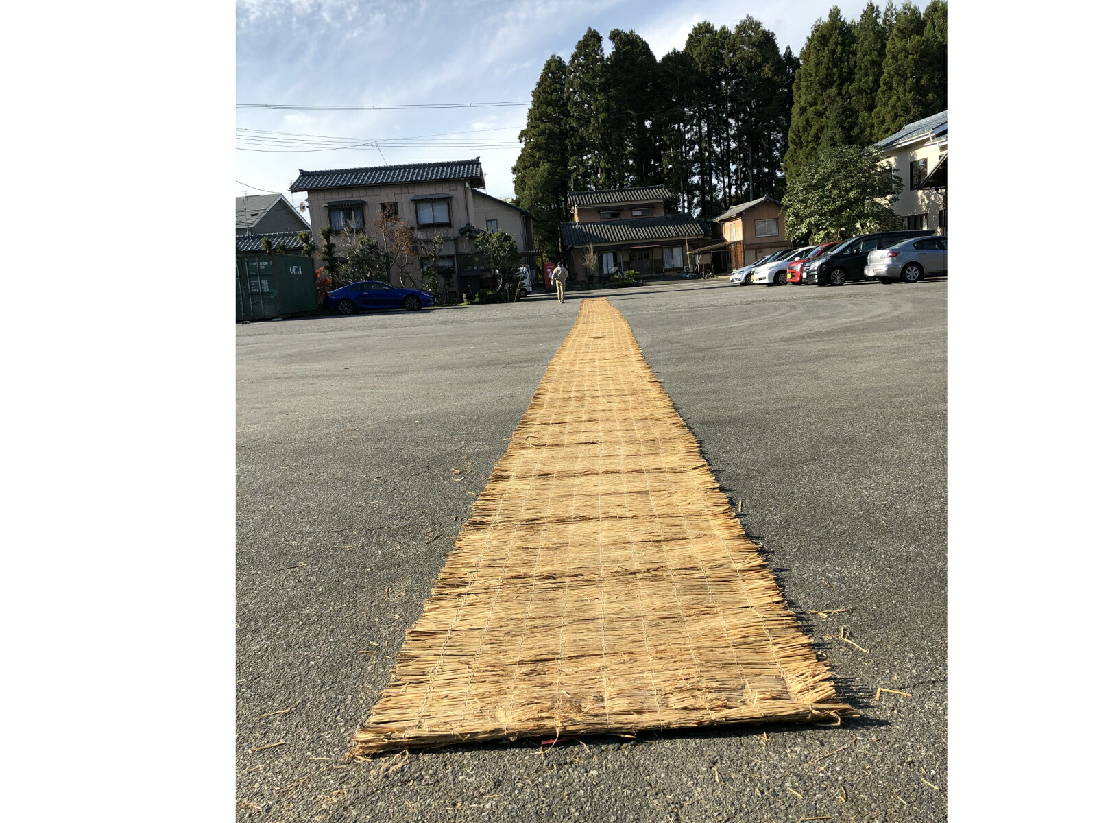 【楽天市場】わら菰 連むしろ 約30m(幅約100cm×長さ約30m)約23kg こも巻、根巻、幹巻、冬囲い用に:臼井農畜産