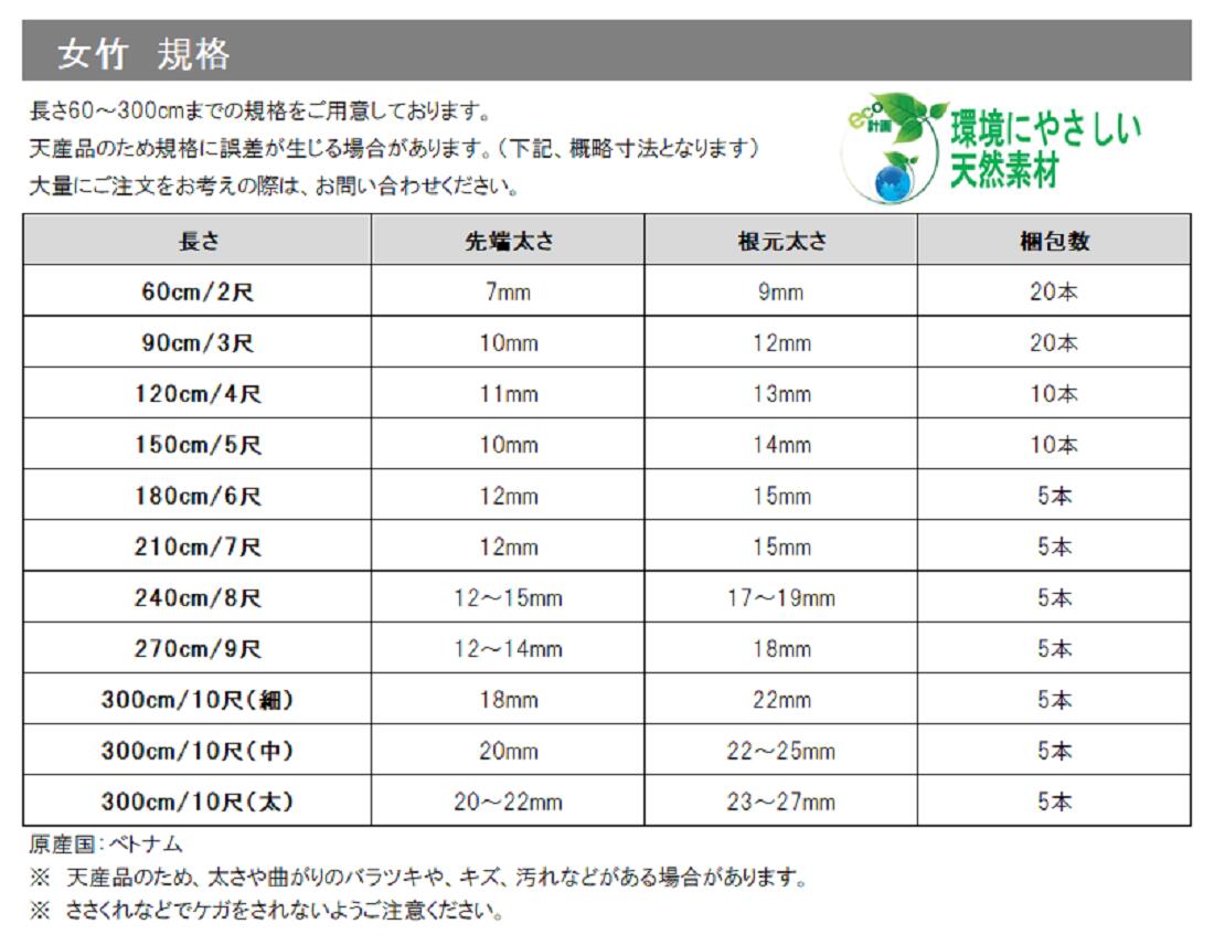 89%OFF!】 天然竹 女竹 120cm20本 め竹 めだけ 篠竹 しの竹 竹支柱 添え木 園芸用 農業用 定植時支柱 竹加工用 qdtek.vn