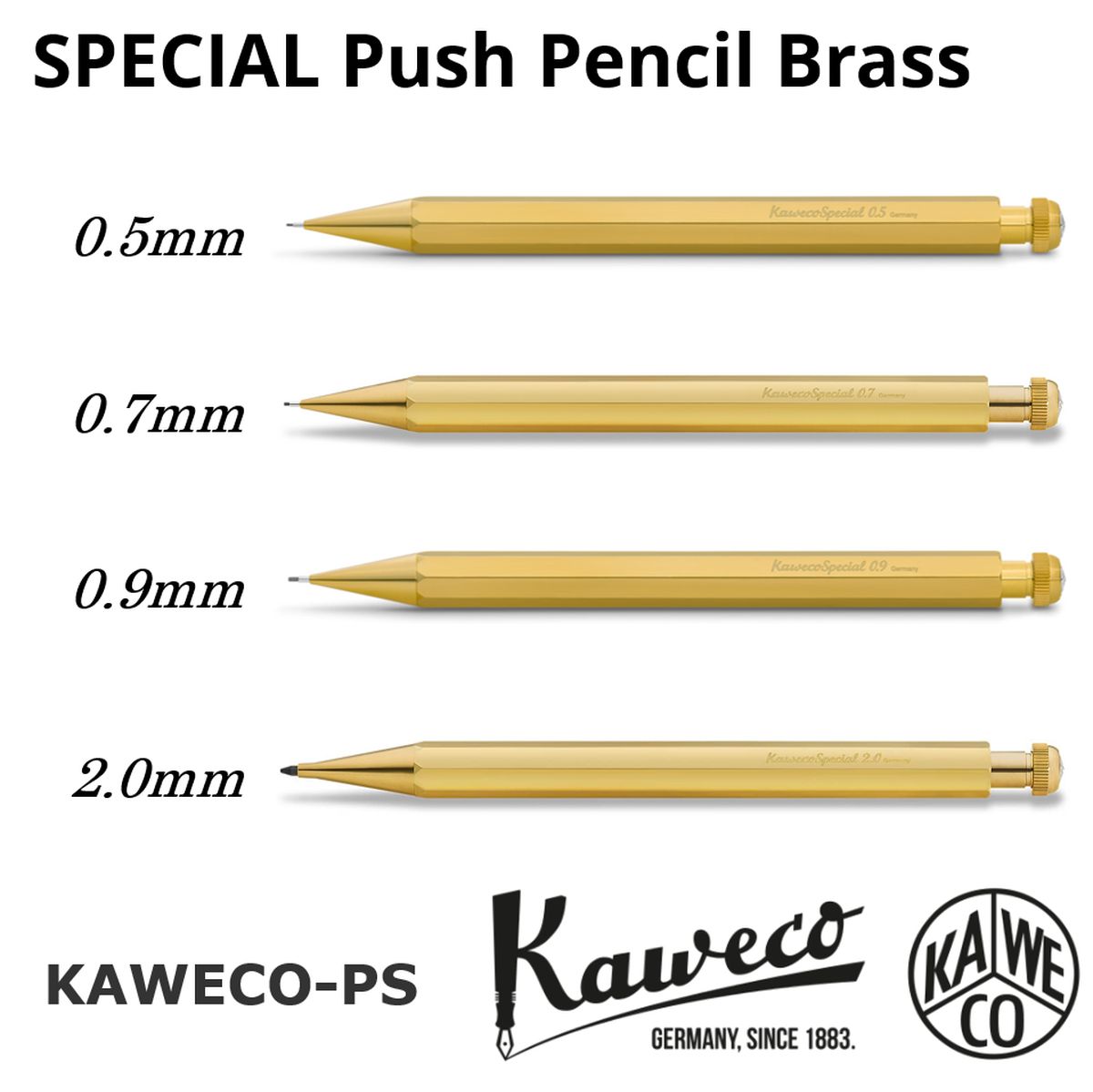 シャーペン カヴェコ KAWECO スペシャル ペンシル ブラス 0.5mm 0.7mm 0.9mm 2.0mm シャープペンシル 真鍮 金色  ゴールド 高級 ブランド 筆記用具 文房具 筆記具 プレゼント ギフト 人気 社会人 大人 高校生 大学生 男性 女性 書きやすい 疲れにくい  持ちやすい ...