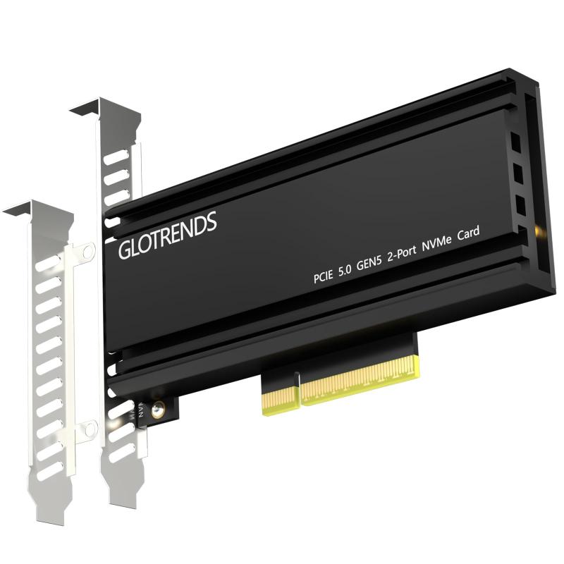 GLOTRENDS M.2 NVMe to PCIe 5.0 X8 アダプタ（PCIe 分かれ出るなし）、os物の具によるホンブルグ帽M.2 NVMe RAID築き上げる（PCIe 分かれ出る相応うお母さまゲーム盤が止むを得ず） その他-パソコン・周辺機器