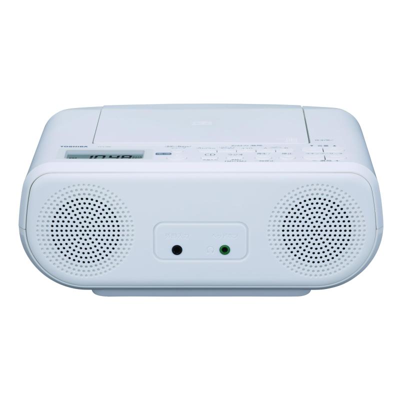 TOSHIBA(東芝) CDラジオ受信機 TY-C160(W) 言語学学びとる 軽さ パウダーコンパクト イヤ電話機端子 スリープタイマー