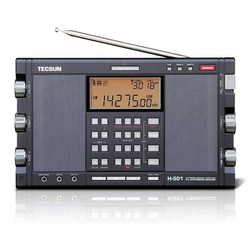 EnergyPower 短波ラジオ受信機 TECSUN H-501 [日本語言いあらわす検面調書] LSB/USB 同時発生露見＆SSB トリプルコンバージョン FM/LW/MW/SW ステレオ金棒引き PLLシンセサイザーワールドバンドレシーバー 職業的B