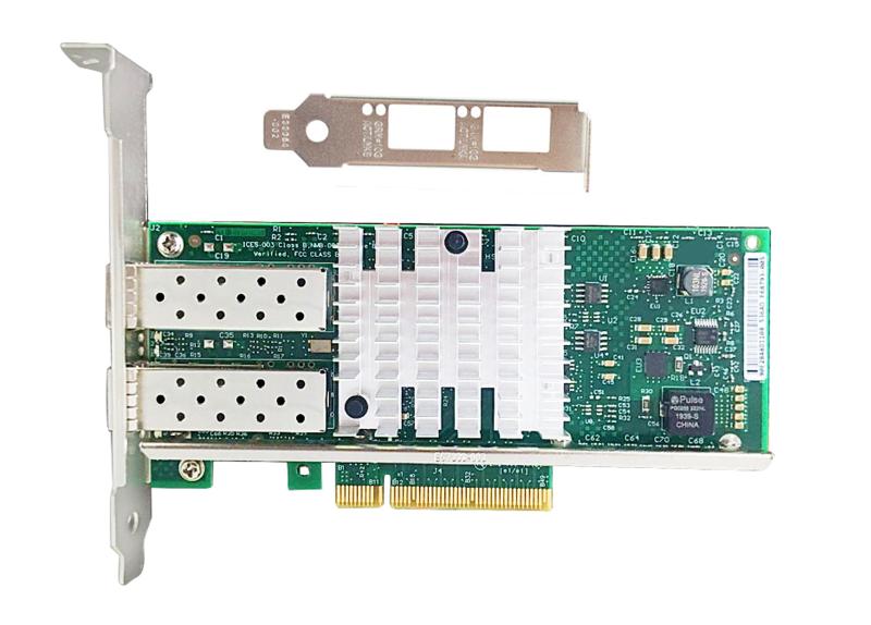 Lespu 10Gbpsネットワークサーバー 82599ES X520-DA2 / X520-SR2 E10G42BTDA イーサネットコンバージドアダプター PCI-E2.0 X 8 デュアルSFP+ポート|うたかた雑貨