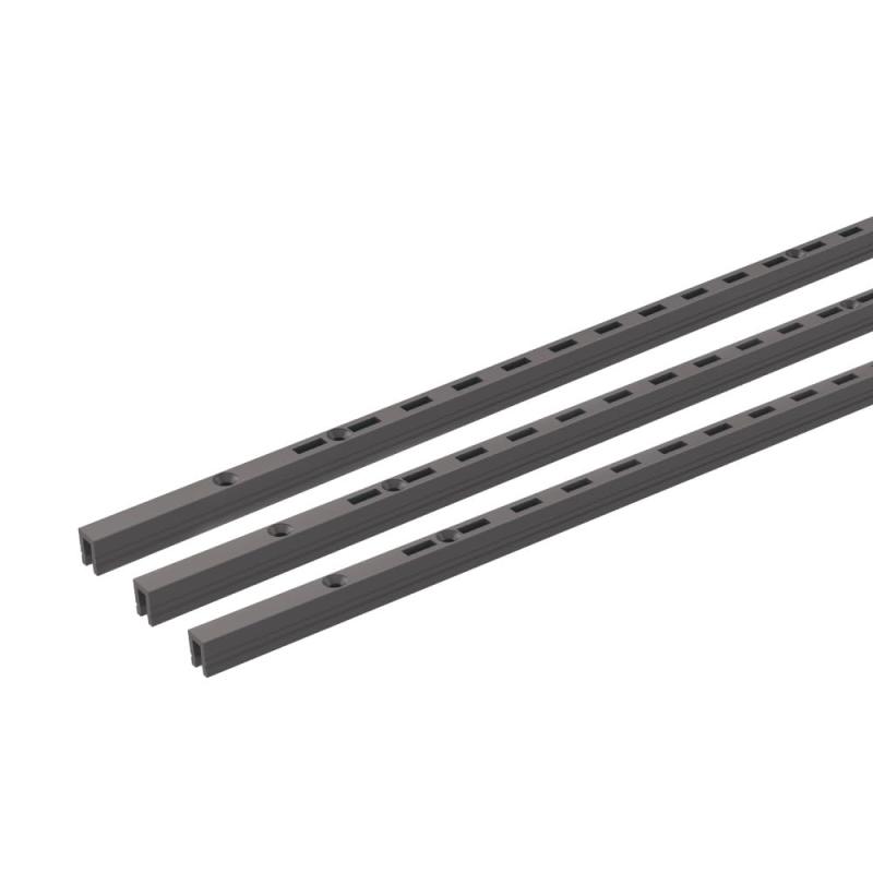 南海プライウッド アームハング棚柱SS 棚柱 SSブラック 高さ1200mm 3本入(ビス付) SS-H12B-3|うたかた雑貨