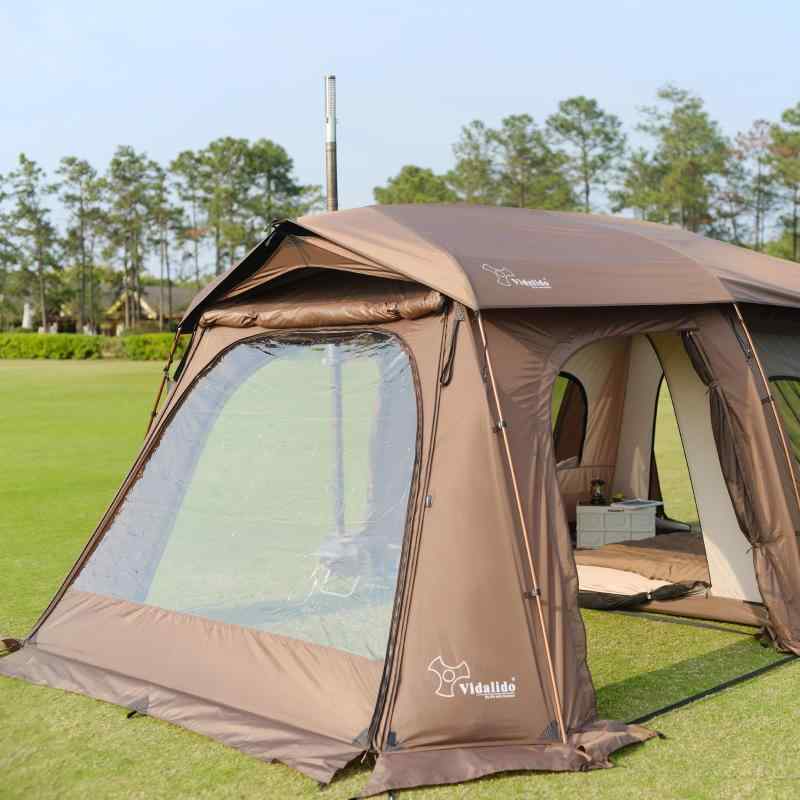 Vidalidoヴィダリド ツールームテント、キャンプ（TPUドアはオマケです） Amazon.co.jp: Vidalidoヴィダリド テント ファミリー 4～8人用
