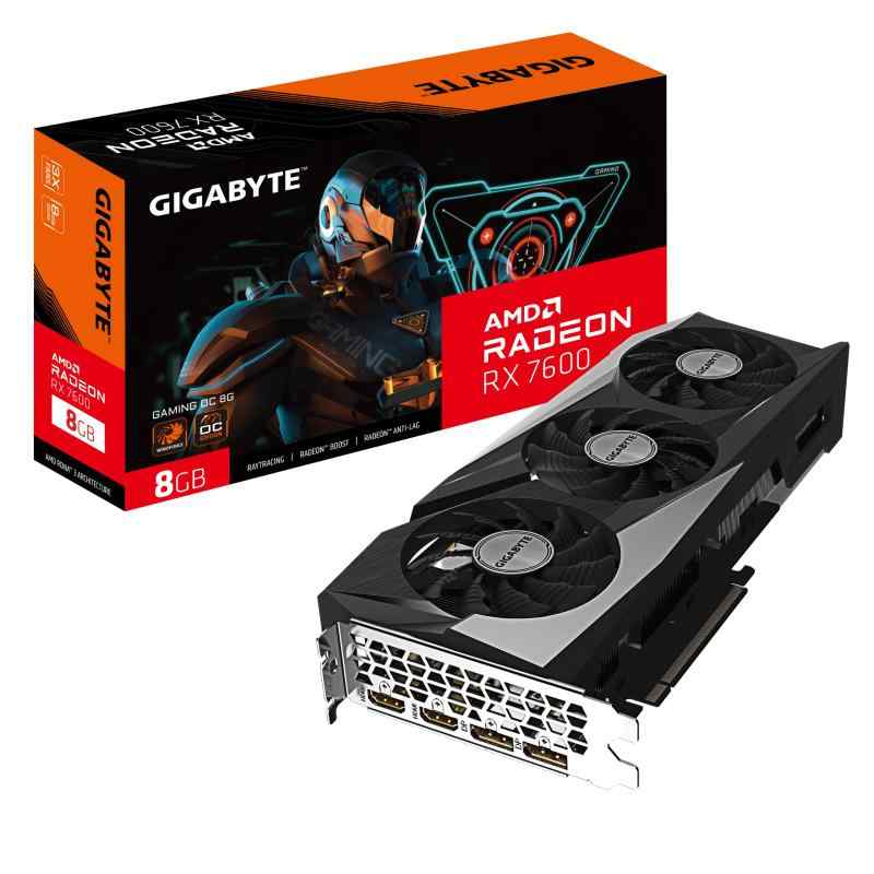 GIGABYTE AMD Radeon RX7600積み上げる グラフィックゲーム盤 GDDR6 8GB【国内置き目】 GV-R76GAMING OC-8GD