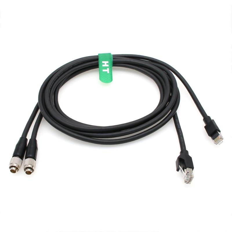 HangTon Cat6イーサネットケーブル EX3 F55 ヴェネツィアカメラ RCP-1001 3100 リモコン ヒロセ 8ピン - RJ45 ソニー 1M CCA-5用 2個