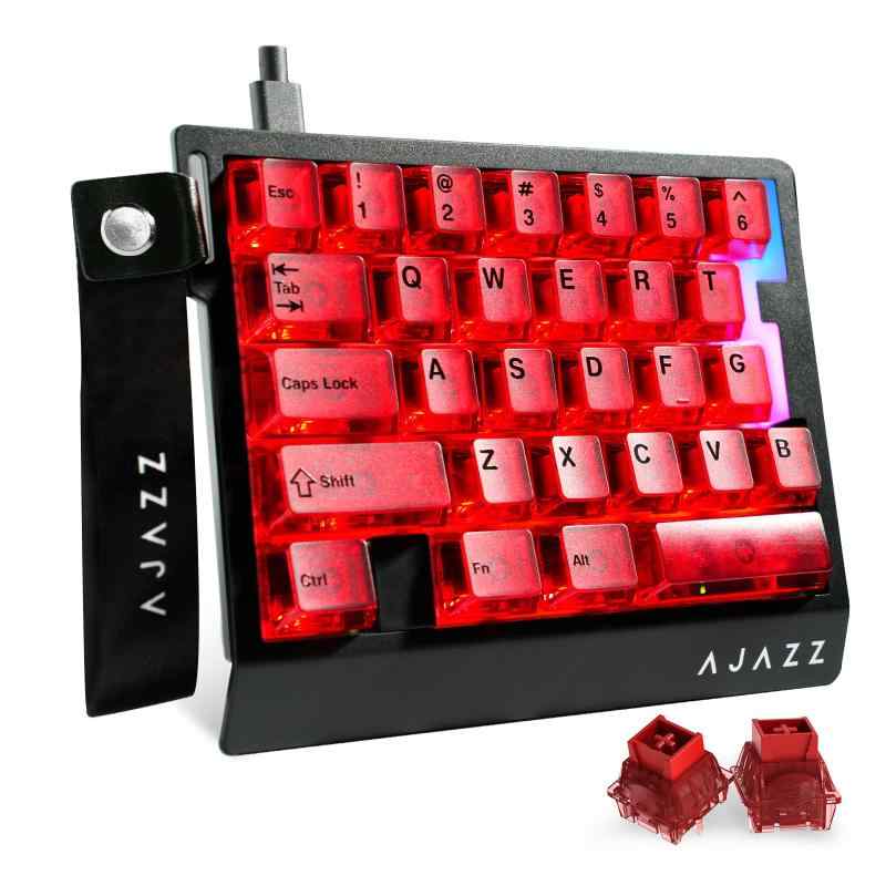 AJAZZ AK029 片手ゲーミングキーボード メカニカルキーボード ラピッドトリガー対応 29キー配列 磁軸対応 8000Hzポーリングレート0.01mm RT精度 0.125ms超低遅延 アルミニウム合金プレート 5層消音構 6,755円