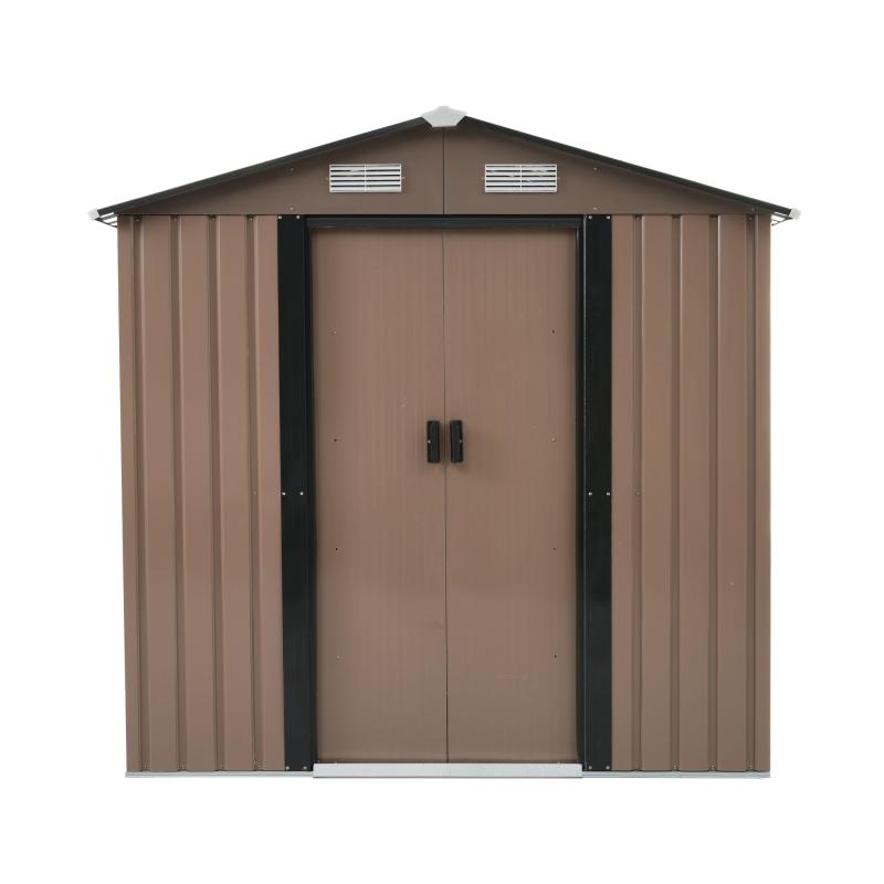 BTM 物置 屋外 スチール 倉庫 戸外収納庫 物置き おしゃれ 大型 収納庫 屋外物置 防さび ベランダ 防水 ドア 引戸 スチール物置 屋外収納 ガーデニング 庭 【可動棚なし】