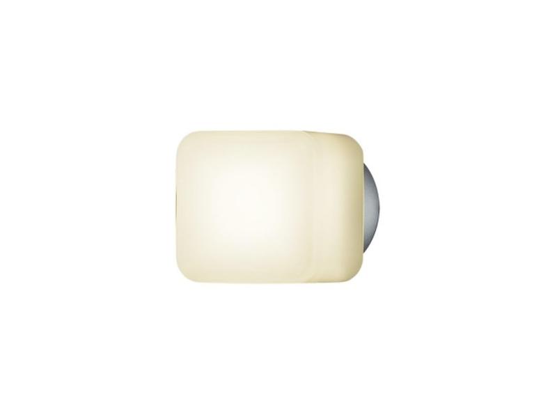 パナソニック (Panasonic) 合切袋ともし火 鉤括弧 洗面/風呂場用 LED白熱電球4.3W1灯 上昇限度/壁直付型 防湿/防雨型 LED白熱電球取り替えっこ型 覆いかぶせるかぎ分ける付 白熱電球色 シルバーグレーメタリック/乳白 幅120×奥ぶかさ160×