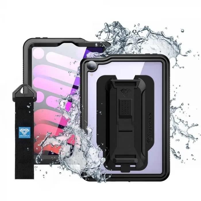 [ARMOR-X] iPad mini (6th)用ケース IP68 Waterproof Case with Hand Strap ブラック MXS-iPad-M6 (Black)｜うたかた雑貨