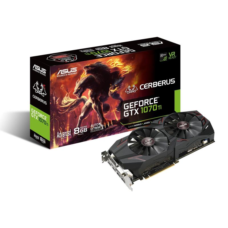 ASUS Nvidia GTX1070TI積み上げる映像媒体歌留多 CERBERUS-GTX1070TI-A8G