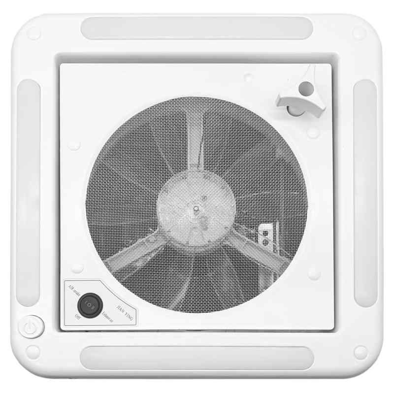 Iproods キャンピングカー ルーフベント 換気扇 排気 換気 双方向空気交換 LEDライト付き
