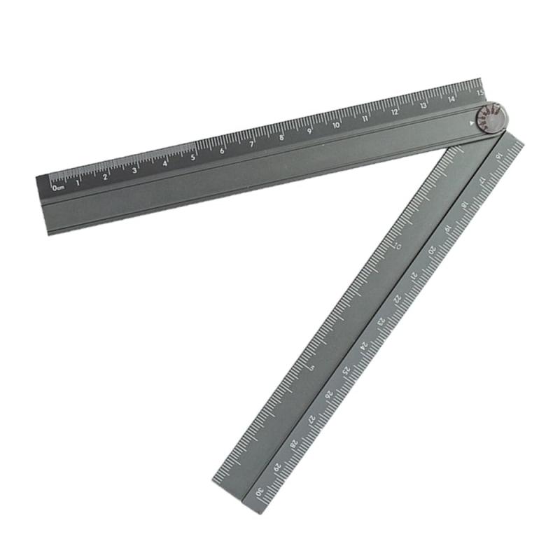 【楽天市場】MILANQW アルミ定規 30cm 折り畳み定規 文具規則 金属定規 小学生測定用品 建築作業者 木工用 持ち運び便利（グレー