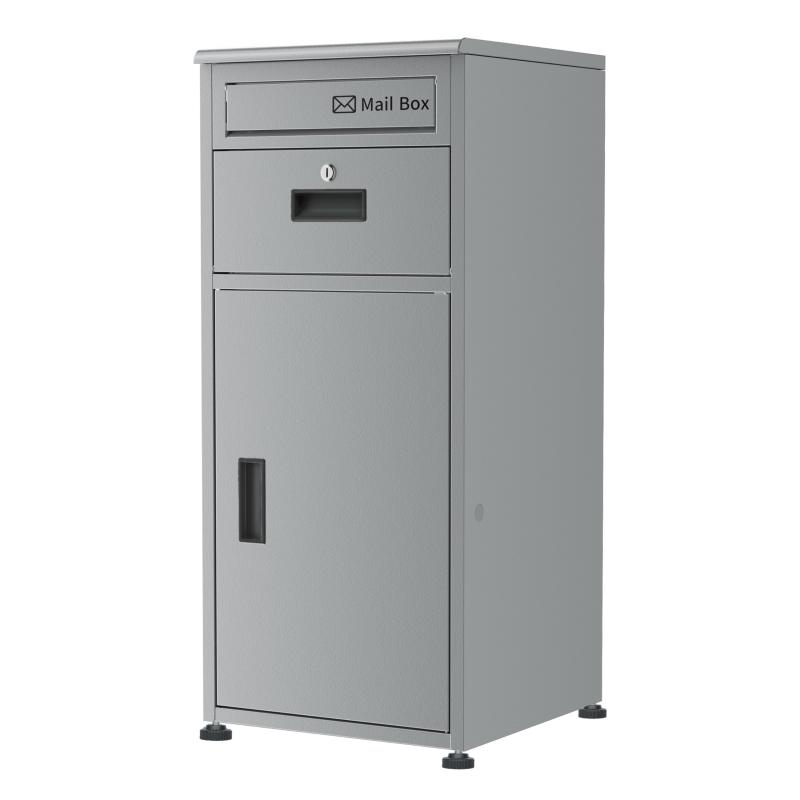 【日本企業】宅配ボックス 宅配BOX 136L大容量 防水 複数投函可能 組立不要 両開き 日本語説明書 2年 盗難防止 郵便受け ポスト付き 屋外 戸建て用